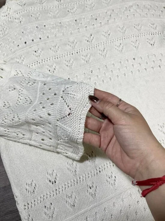 White Knit Dress - Picture 2 of 3